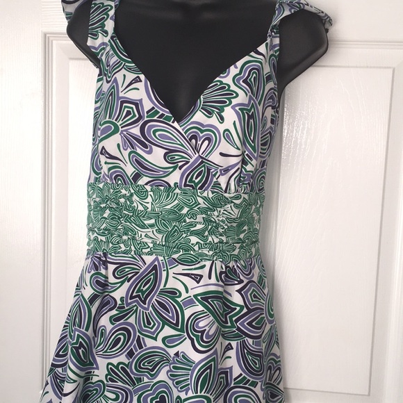 💫 CHADWICKS BOHO PAISLEY PRINT A-LINE DRESS 👗 - Picture 2 of 12